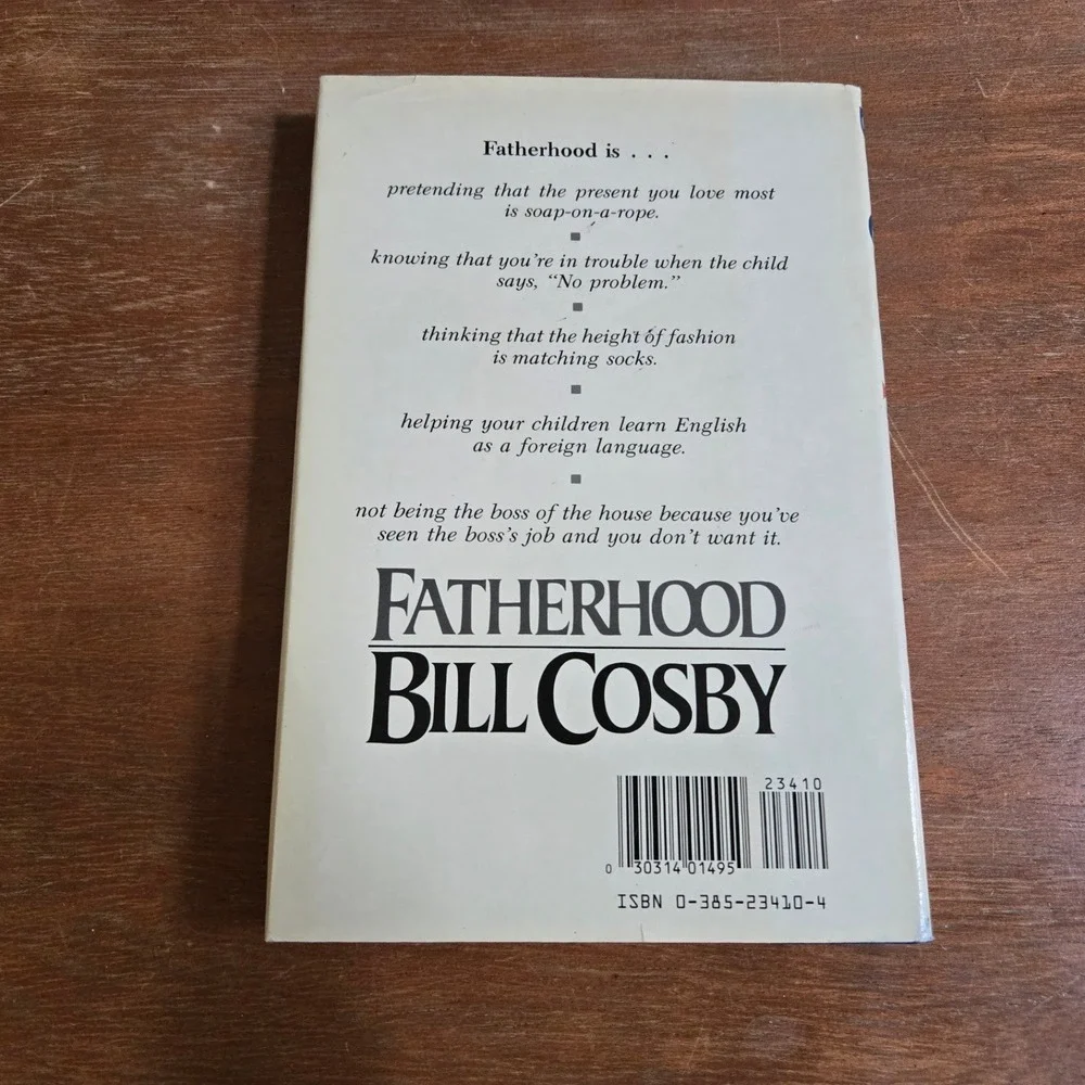 Bill Cosby Fatherhood 1986‎ Hardcover Book Humor Parenting